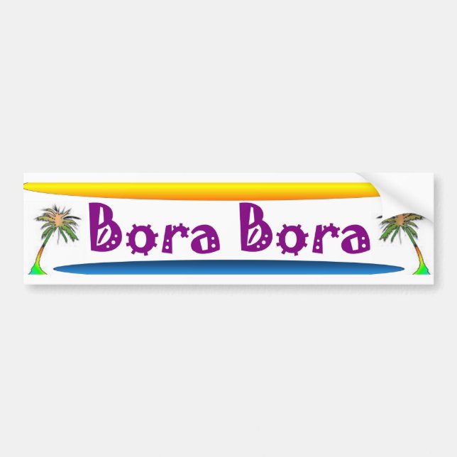 Adesivo Para Carro Bora Bora (Frente)