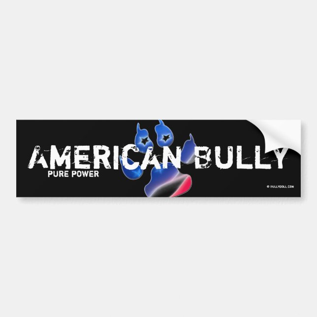 Adesivo Para Carro Bordador American Bully (Frente)