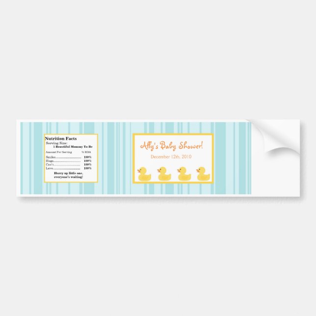 Adesivo Para Carro Borracha de Água Bolhas de Borracha Ducky (Frente)