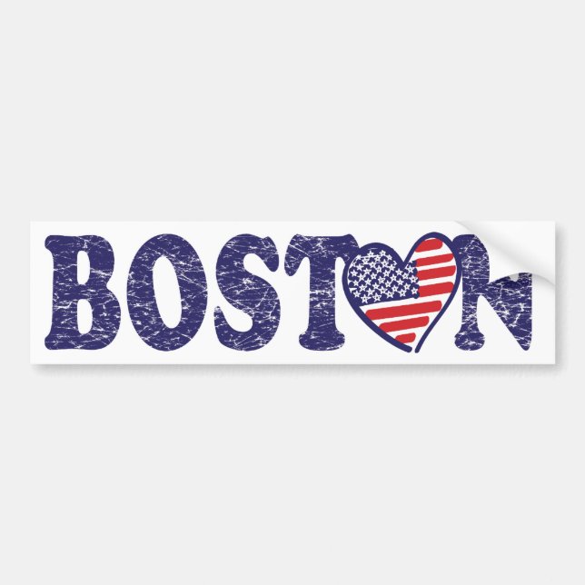 Adesivo Para Carro Boston Strong (Frente)