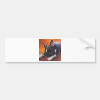 Adesivo Para Carro Boston Terrier que pinta o cão Svetlana Novikova