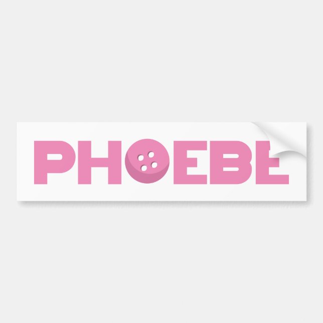 Adesivo Para Carro Botão Phoebe (Frente)