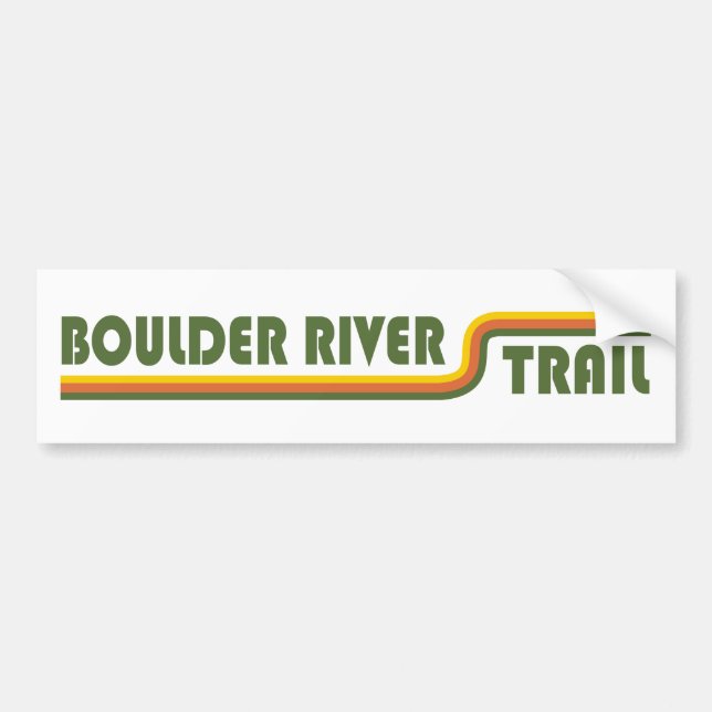 Adesivo Para Carro Boulder River Trail Washington (Frente)