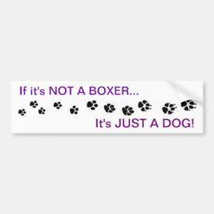 Adesivo Para Carro Boxer Dog Bumper Sticker