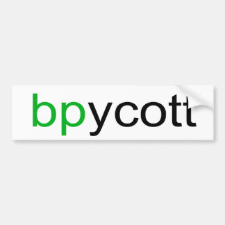 Adesivo Para Carro Boycott BP Bumper Sticker