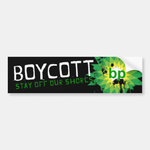 Adesivo Para Carro Boycott_stay fora de nossa costa