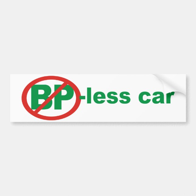 Adesivo Para Carro BP livra o carro (Frente)
