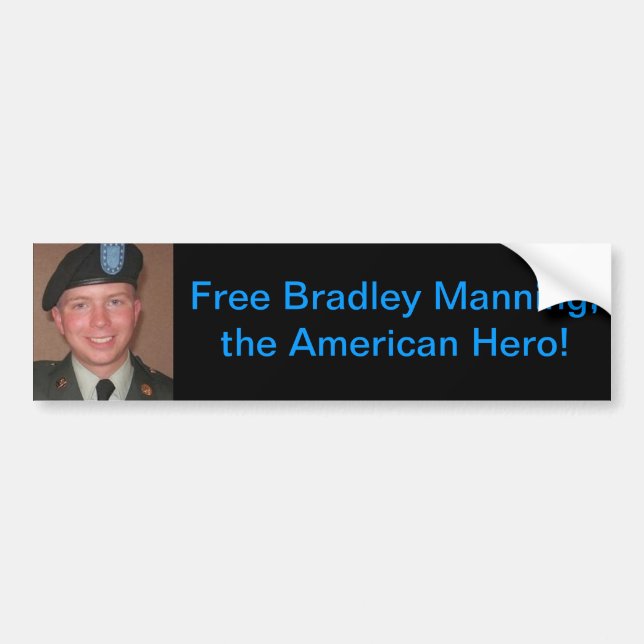 Adesivo Para Carro bradley-manning, Free Bradley (Frente)