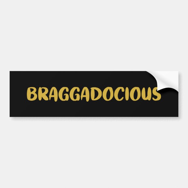 ADESIVO PARA CARRO BRAGADOCIOSO BUMPER STICKER (Frente)