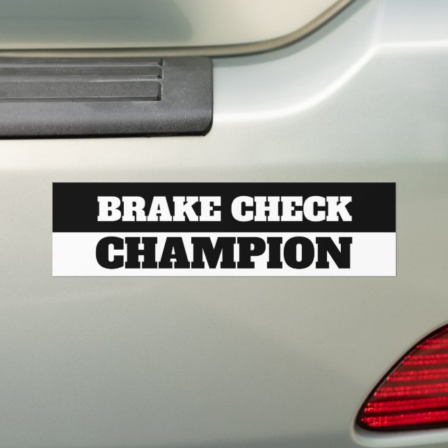 ADESIVO PARA CARRO BRAKE CHECK CHAMPION (No carro)