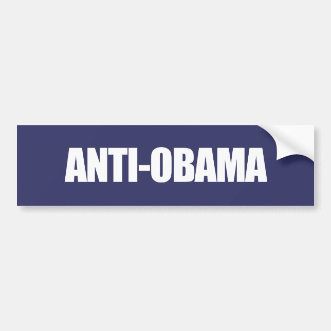 Adesivo Para Carro Branco de Anti-Obama - de AntiObama (Frente)
