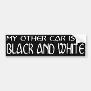 ADESIVO PARA CARRO BRANCO EM B&W PRETO