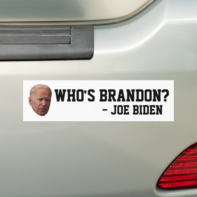 ADESIVO PARA CARRO BRANDON? JOE BIDEN BUMPER STICKERS (No carro)
