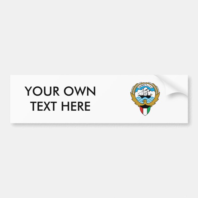 Adesivo Para Carro Brasão de Kuwait (Frente)