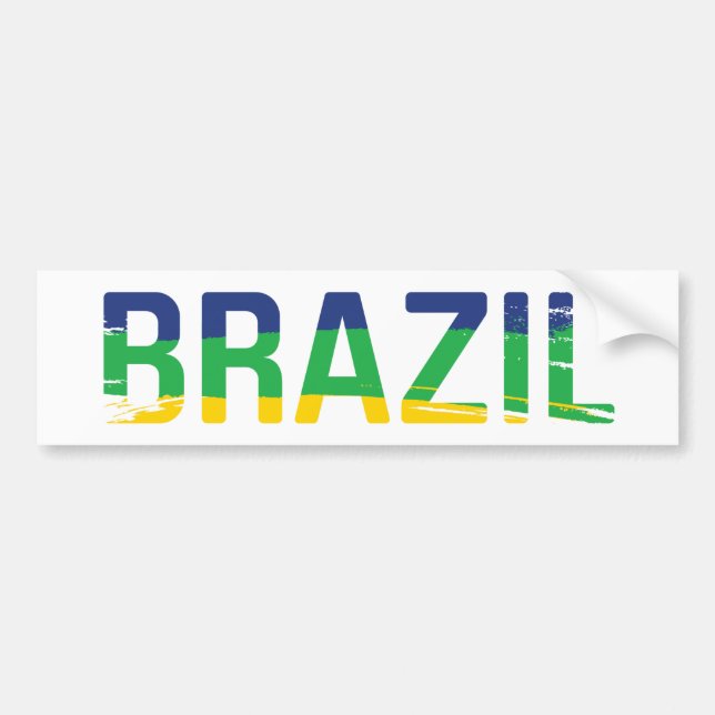 Adesivo Para Carro BRASIL - Brasil (Frente)
