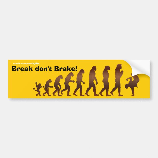 Adesivo Para Carro BREAAAK DANCE Bumper Stickers (Frente)
