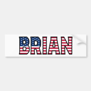 Adesivo Para Carro Brian Name Vorname USA Aufkleber Sticker Auto