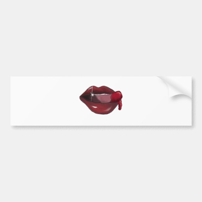 Adesivo Para Carro brilho dos dentes do sangue dos lábios (Frente)