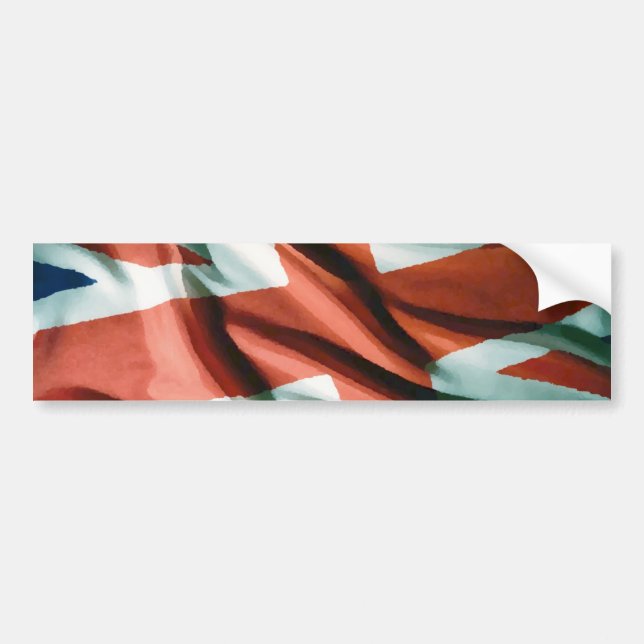 Adesivo Para Carro British Flag Pop Art (Frente)