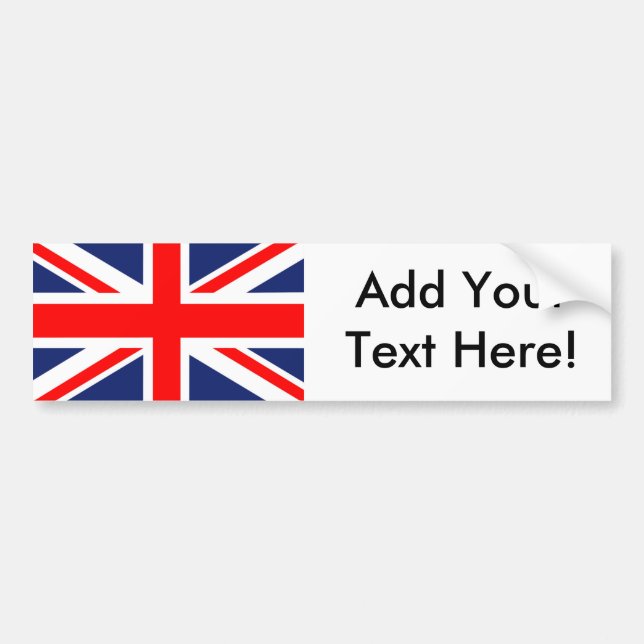 Adesivo Para Carro British Union Jack Flag (Frente)
