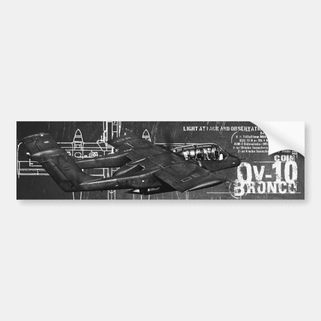 Adesivo Para Carro Bronco OV-10 (Frente)