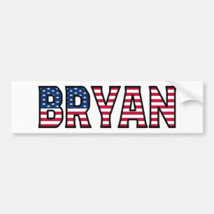 Adesivo Para Carro Bryan Name Vorname USA Aufkleber Sticker Auto