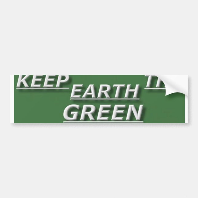 Adesivo Para Carro bstick.keep.the.earth.green (Frente)