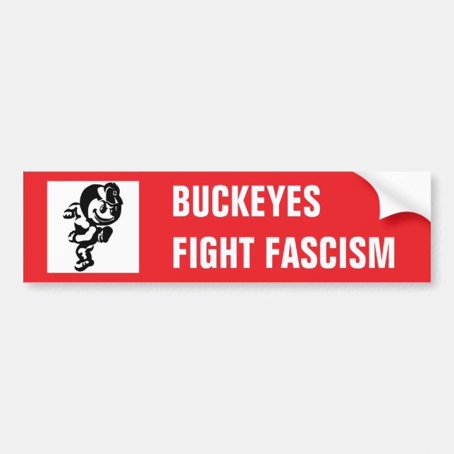ADESIVO PARA CARRO BUCKEYES FIGHT FASCISM (Frente)