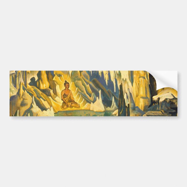 Adesivo Para Carro Buda, o Vencedor (Arte Budista) (de Roerich) (Frente)