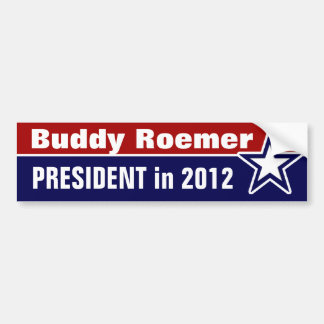 Adesivo Para Carro Buddy Roemer para Presidente em 2012
