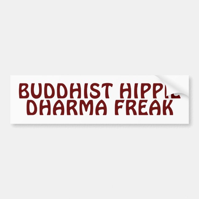 Adesivo Para Carro Budista Hippie Dharma Freak (Frente)