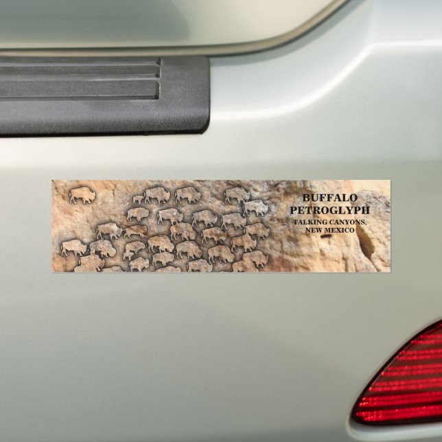 ADESIVO PARA CARRO BUFFALO PETROGLIPH - FALANDO CANYONS, NOVO MÉXICO (No carro)