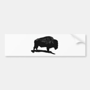 Adesivo Para Carro Buffalo Preto e Branco