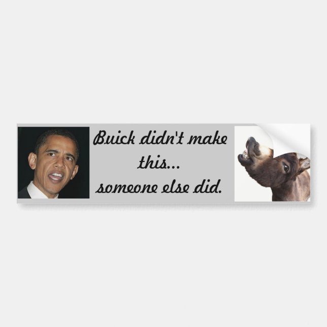 Adesivo Para Carro Buick não o fez que alguma outra pessoa fez (Frente)