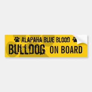 Adesivo Para Carro Buldogue do sangue azul de Alapaha a bordo
