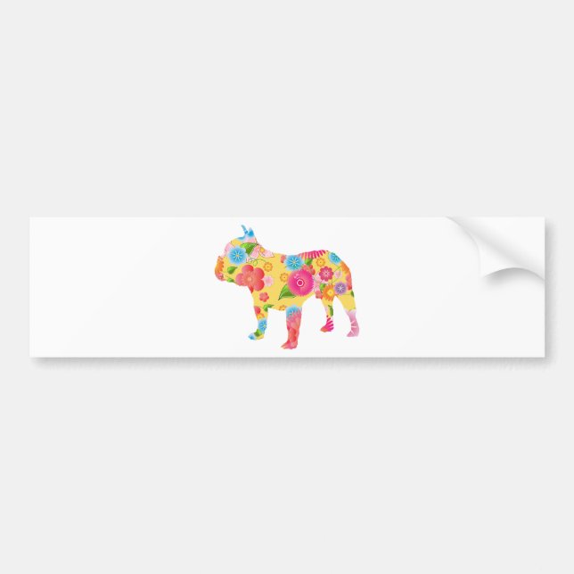 Adesivo Para Carro Buldogue francês (Frente)