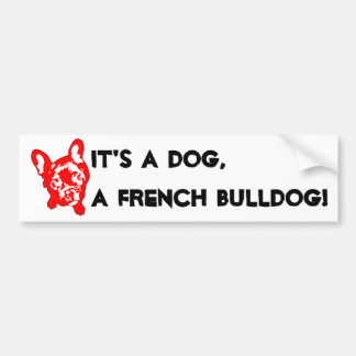 Adesivo Para Carro Bulldogue Francês sentado
