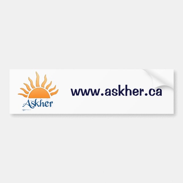 Adesivo Para Carro bumber sticker2 do askher (Frente)