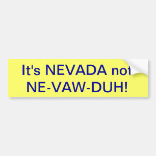 Adesivo Para Carro bumbersticker de nevada