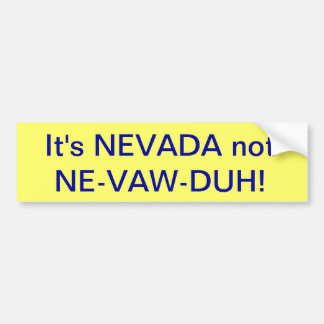 Adesivo Para Carro bumbersticker de nevada