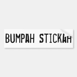 Adesivo Para Carro Bumpah Stickah, o autocolante no vidro traseiro do