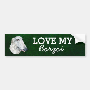 Adesivo Para Carro Bumper Borzoi