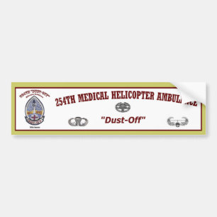 Adesivo Para Carro Bumper.Sticker_254th_Dust-off