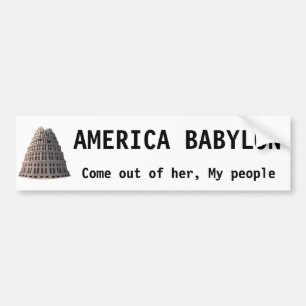 Adesivo Para Carro Bumper Sticker América Babylon