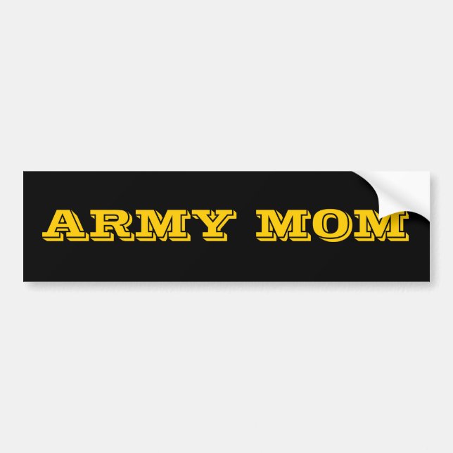 Adesivo Para Carro Bumper Sticker Army (Frente)
