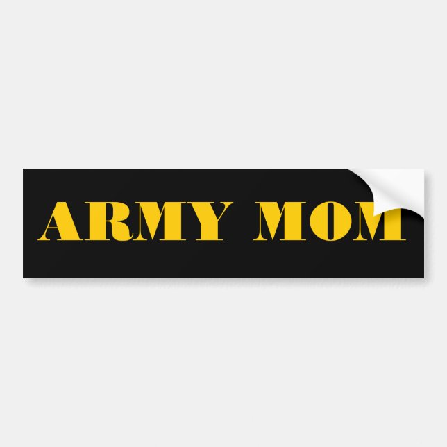 Adesivo Para Carro Bumper Sticker Army (Frente)