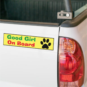 Adesivo Para Carro Bumper Sticker - Boa Garota No Conselho