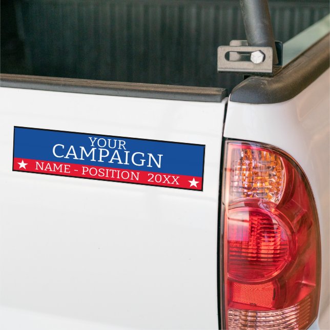 Adesivo Para Carro Bumper Sticker - Campanha de Eleição Personalizada (No caminhão)