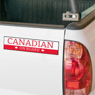 Adesivo Para Carro Bumper Sticker - Canadense On Conselho