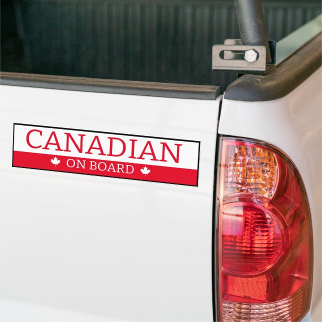 Adesivo Para Carro Bumper Sticker - Canadense On Conselho (No caminhão)